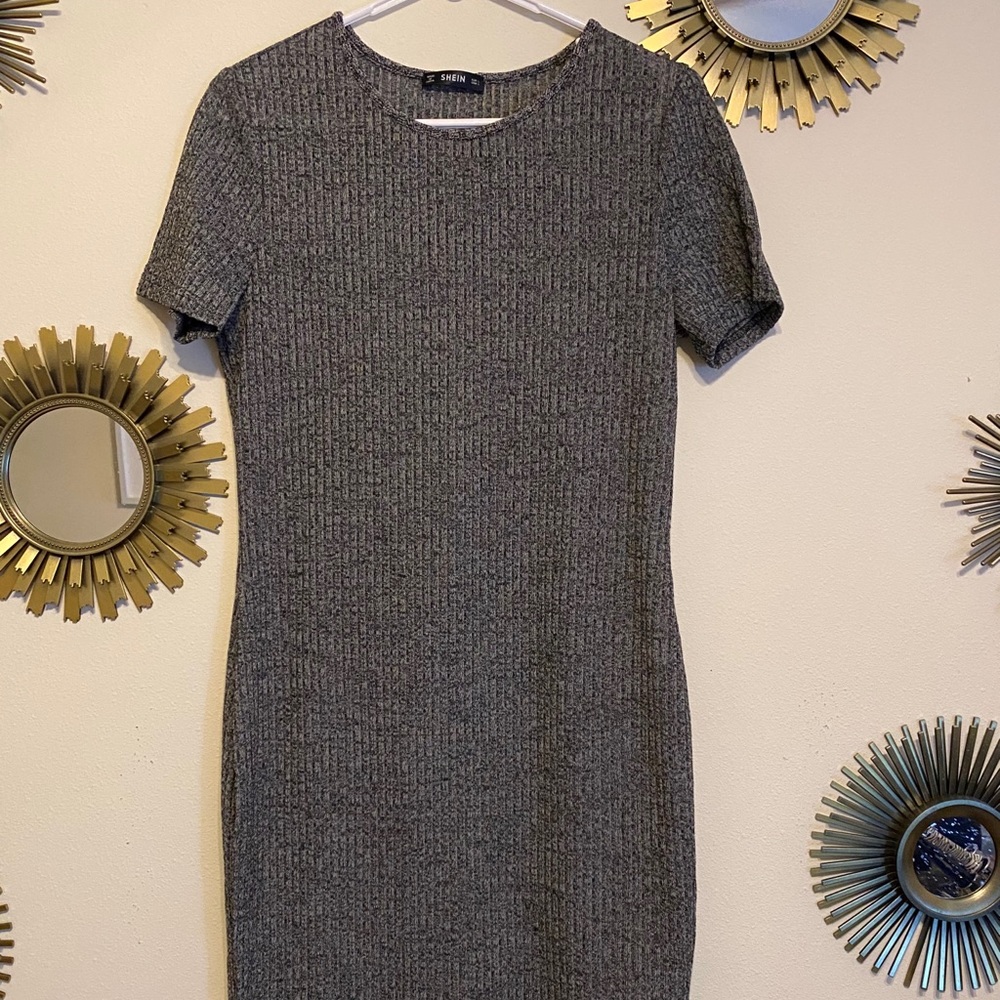 Grey tight short dress